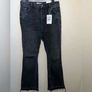 Bershka Dark Gray Flare Jeans